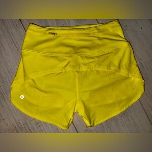 Lululemon Athletica Neon Yellow Shorts